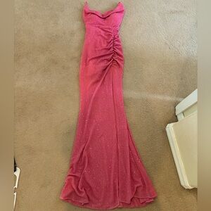 Windsor Pink Glitter Prom Dress